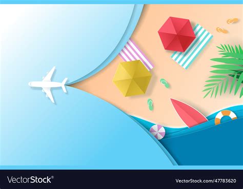 Digital craft of travel banner time Royalty Free Vector