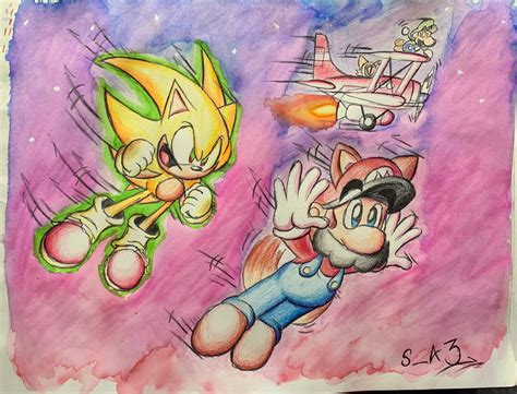 Sonic and Mario by SA3gamer on DeviantArt