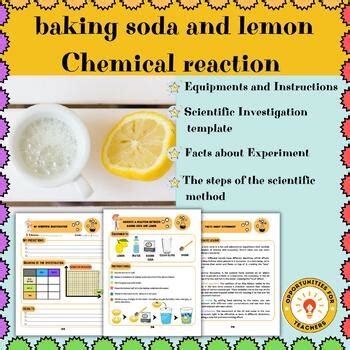 Non Prep March | Baking Soda and Lemon Chemical Reaction | TPT