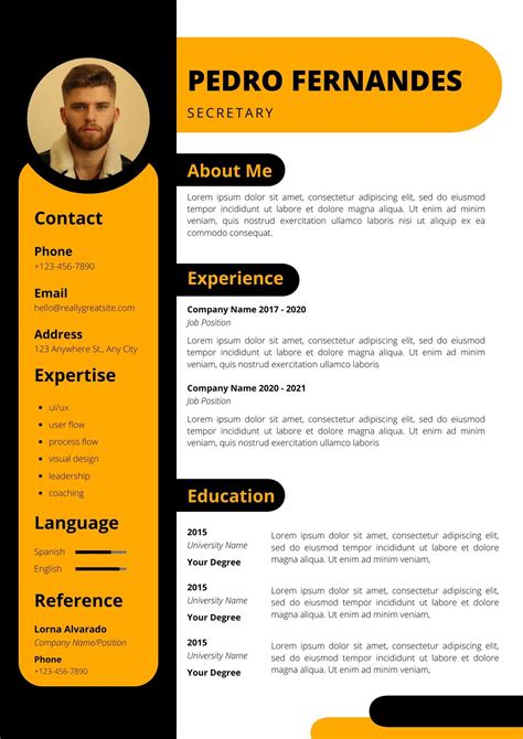 Kaikki yhteensä 35+ imagen resume template canva - abzlocal fi