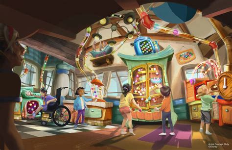 New Concept Art of Mickey's Toontown, El CapiTOON Theater Queue, Donald ...