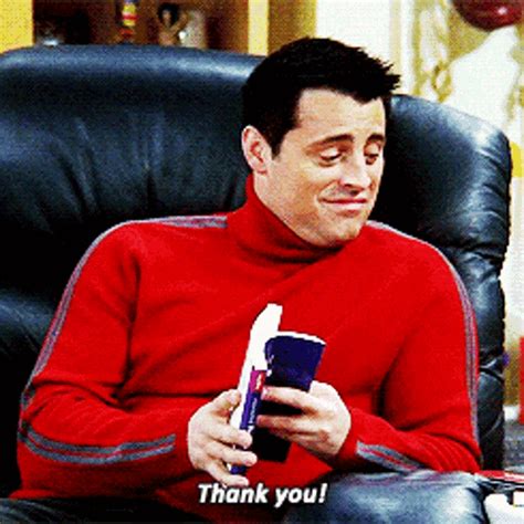 Friends Joey Tribbiani GIF - Friends JoeyTribbiani ThankYou - Discover ...