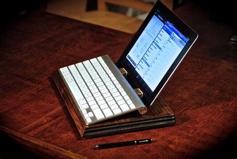 The "iPad Keyboard Stand" combo docking station for iPad and iPad mini, plus wireless bluetooth ...