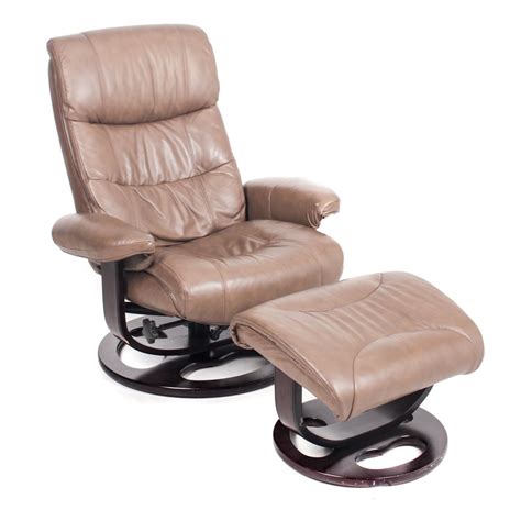 Lane Furniture "Rebel" Leather Recliner and Ottoman | EBTH