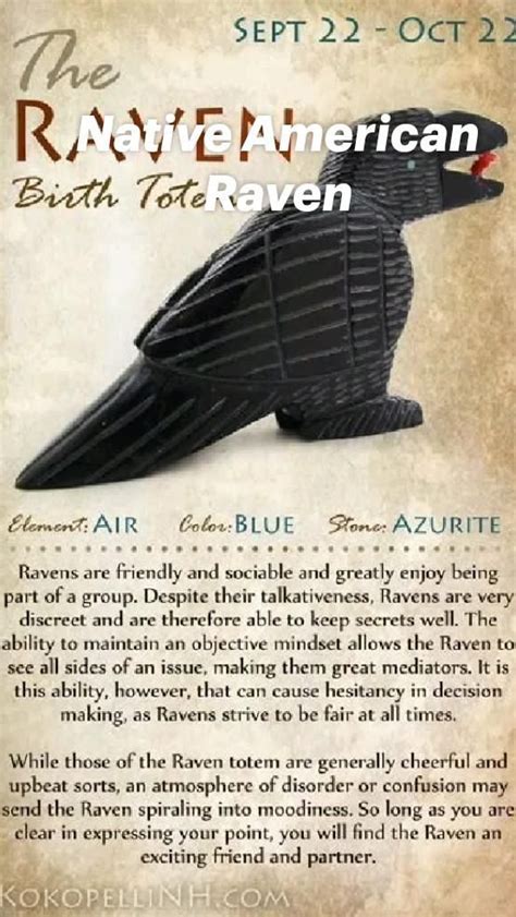 Native American Raven | Native american totem, Raven totem, Native american zodiac