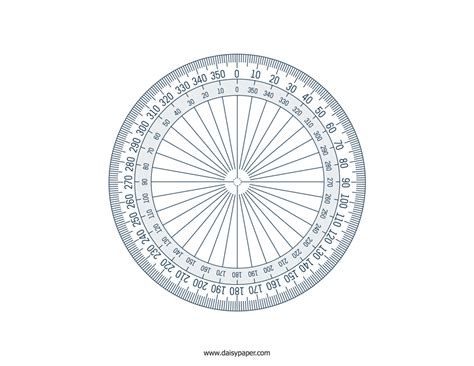 360 Degree Protractor – Daisy Paper