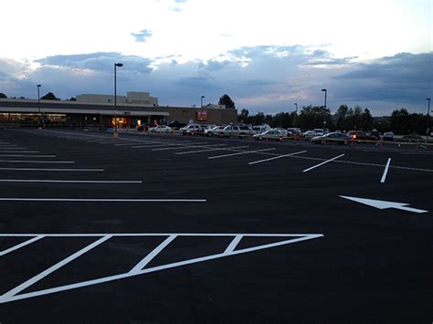 Parking Lot Striping Grocery Store - Colorado Exterior Cleaning