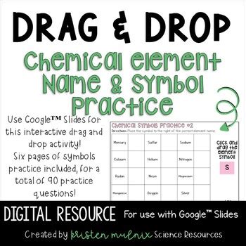 Chemical Element Symbol Practice with Google Slides and Easel by ...