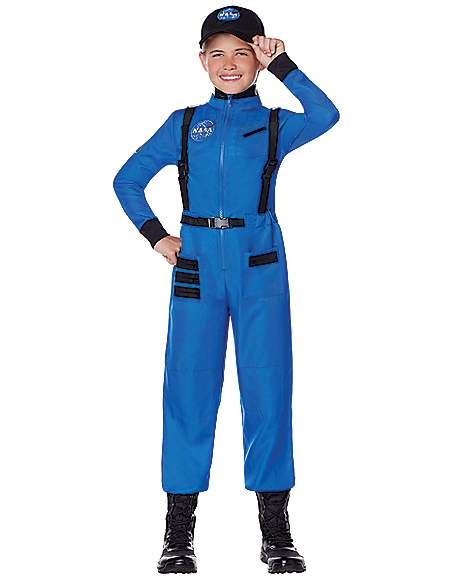 Kids Blue Astronaut Jumpsuit - NASA - Spirithalloween.com