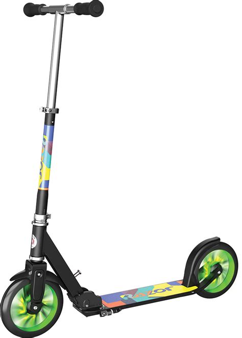 Razor A5 LUX Scooter with Light Up Wheels - Green