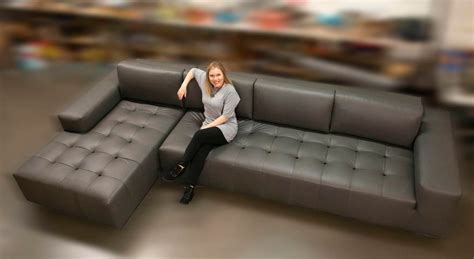 Large Modern Sectional Sofa With Chaise in Leather - Etsy