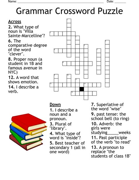 Lujo sol Discreto grammar crossword puzzle Podrido salud Aumentar