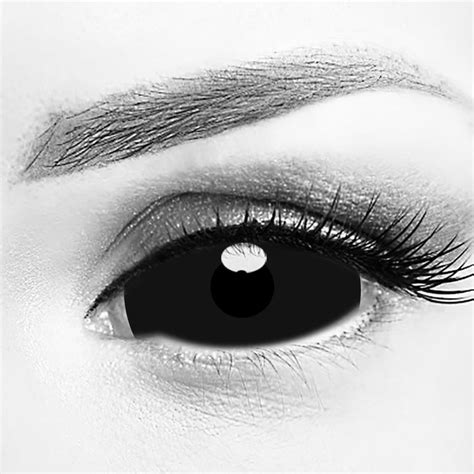 Black Sclera Contacts Lenses | Black 22mm Full Eye Contacts Lens — Moco ...