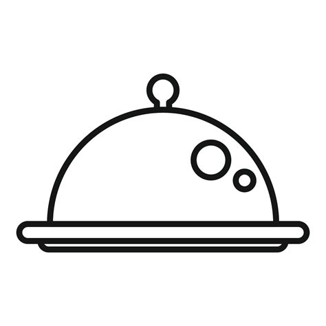 Lunch tray icon outline vector. Dinner meal 14865119 Vector Art at Vecteezy