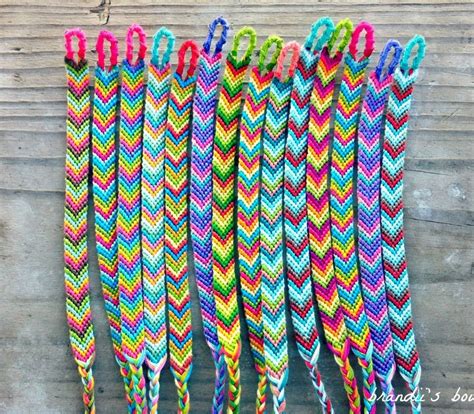 Colourful Friendship Bracelets :) | Chevron friendship bracelets, Cute ...