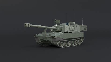 3D M109A7 Paladin Howitzer GR Model - TurboSquid 2008404