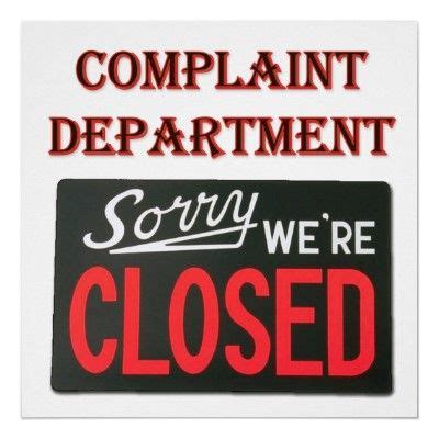 Complaint Department That Way -> (200 miles). A Brief Meditation on our ...