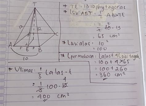 Rumus Luas Alas Limas Persegi – Excel dan Rumus Kimia