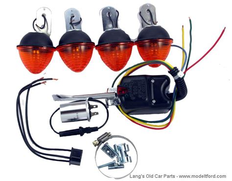 Model T Directional turn signal kit, with lights, 6 volt, T-SIGN-6KIT