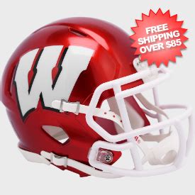 Wisconsin Badgers FLASH Mini Speed Football Helmet