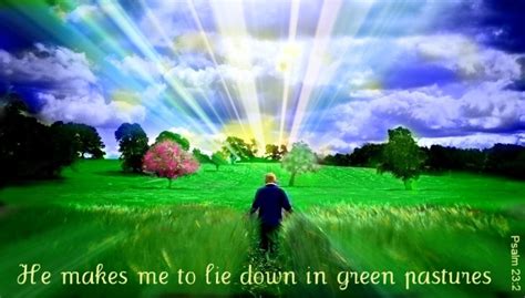 Bible Verses – Lie Down in Green Pastures – Psalm 23:2 | Gracie Creswell ~♥