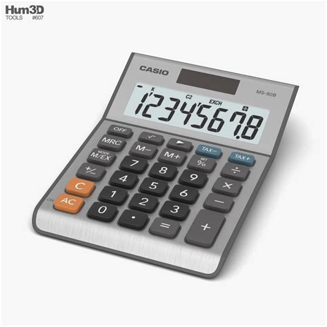 Calculator 3D model - Download Stationery on 3DModels.org