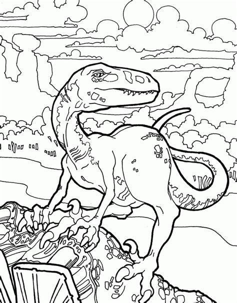 Velociraptor Coloring Page Printable