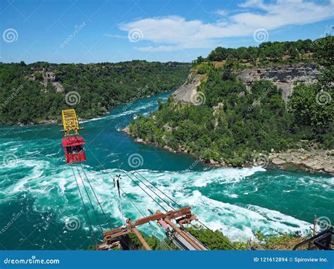 Whirlpool Rapids Bridge Border Crossing At Niagara Falls. Clear Sunny Late Summer Afternoon ...