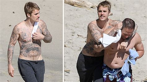 Justin Bieber Shows LOTS Of Skin, Shirtless On The Beach - EXCLUSIVE ...