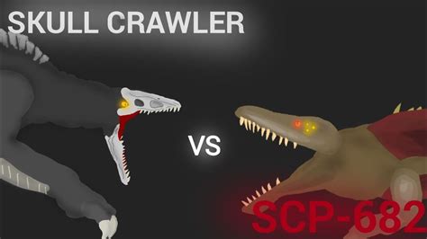 SCP-682 Vs Skull Crawler |Short fight Animation | Shín Creátíons - YouTube