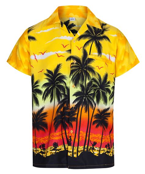 MENS HAWAIIAN SHIRT ALOHA HAWAII THEMED PARTY SHIRT HOLIDAY BEACH FANCY DRESS | eBay