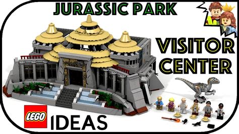 LEGO Ideas Jurassic Park Visitor Center MOC Project - YouTube