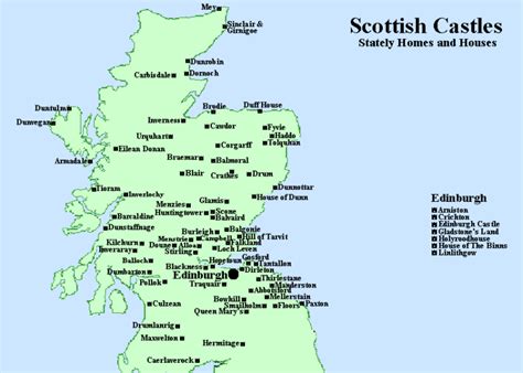 mapa_castillos_escocia - Guía Blog Escocia | Turismo y Viajes