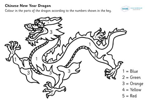 Chinese New Year Dragon Coloring Page