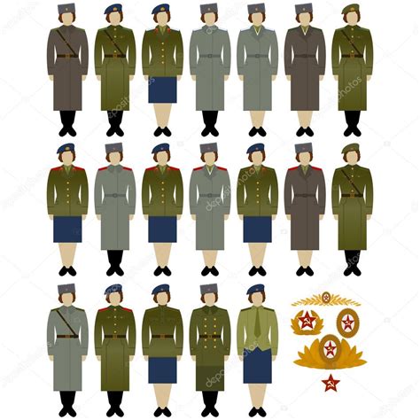 Military Uniforms Of The US Army Stock Illustration By ©GUARDING #98060314 | lupon.gov.ph