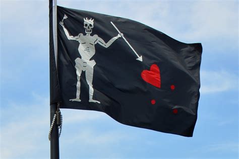 Blackbeard Pirate Flag Wallpaper