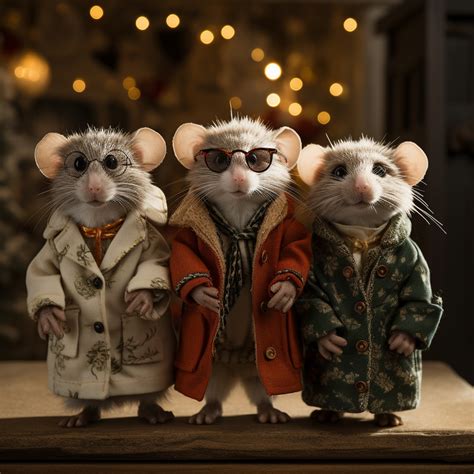 Three Blind Mice Calendar Art Free Stock Photo - Public Domain Pictures