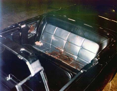 John F. Kennedy's blood and brain-splattered car - Weird Picture Archive