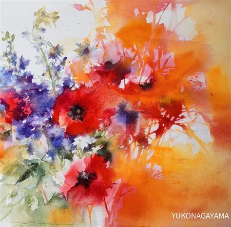 Watercolor Flowers Paintings, Floral Watercolor, Flower Painting, Art ...
