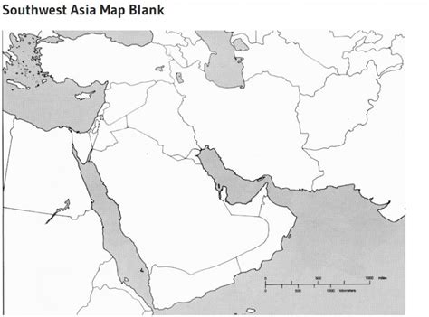 Blank Map Of Southwest Asia