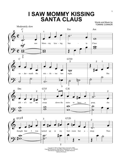 I Saw Mommy Kissing Santa Claus | Sheet Music Direct