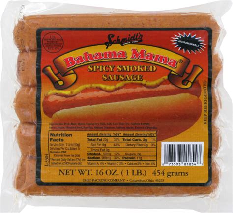 Schmidt's Bahama Mama Spicy Smoked Sausage, 16 Oz - Pick ‘n Save