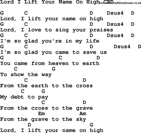 lord i lift your name on high chords 2015Confession