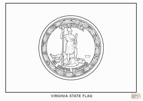 Minnesota State Flag Coloring Page