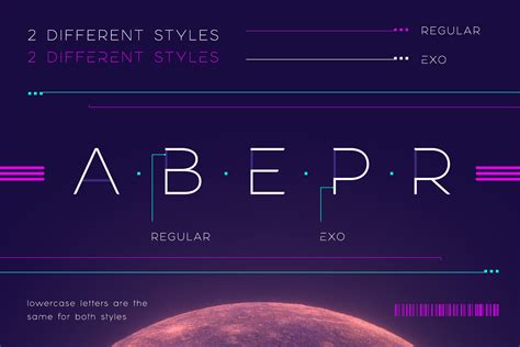 Exophis - Modern Sans Serif Font By AlienValley | TheHungryJPEG