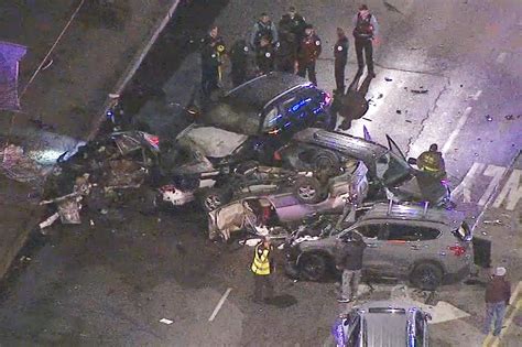 2 dead, 16 injured after stolen car causes horrific pile up in Chicago