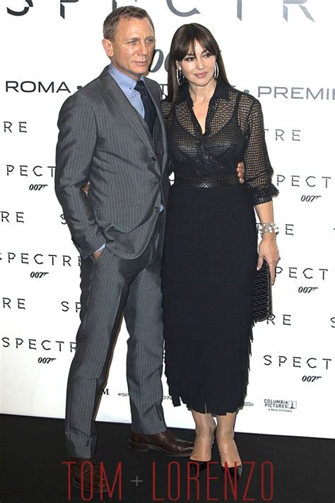 Daniel Craig and Monica Bellucci at the "Spectre" Rome Premiere | Tom ...