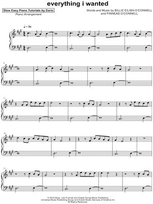 "everything i wanted" Sheet Music - 52 Arrangements Available Instantly - Musicnotes