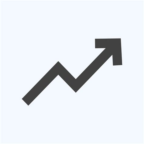 Icon Trending Up - Glyph Style - Simple illustration,Editable stroke ...