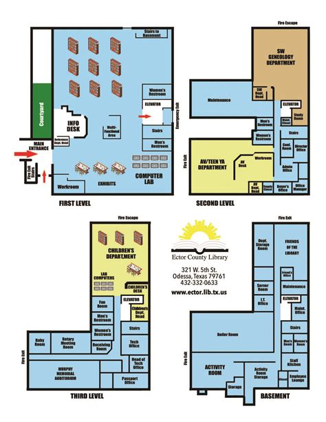 library map first draft | Ector County Library